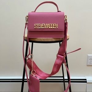Steve Madden Crossbody Purse With Logo Strap TikTok Viral Steve Madden Handbag
